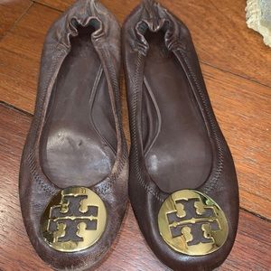 Brown Tory Burch flats